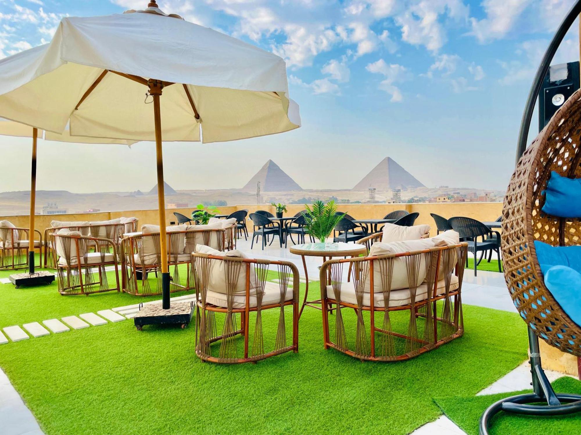 Palm Pyramids View Hotel Kafret el-Gabal Kültér fotó