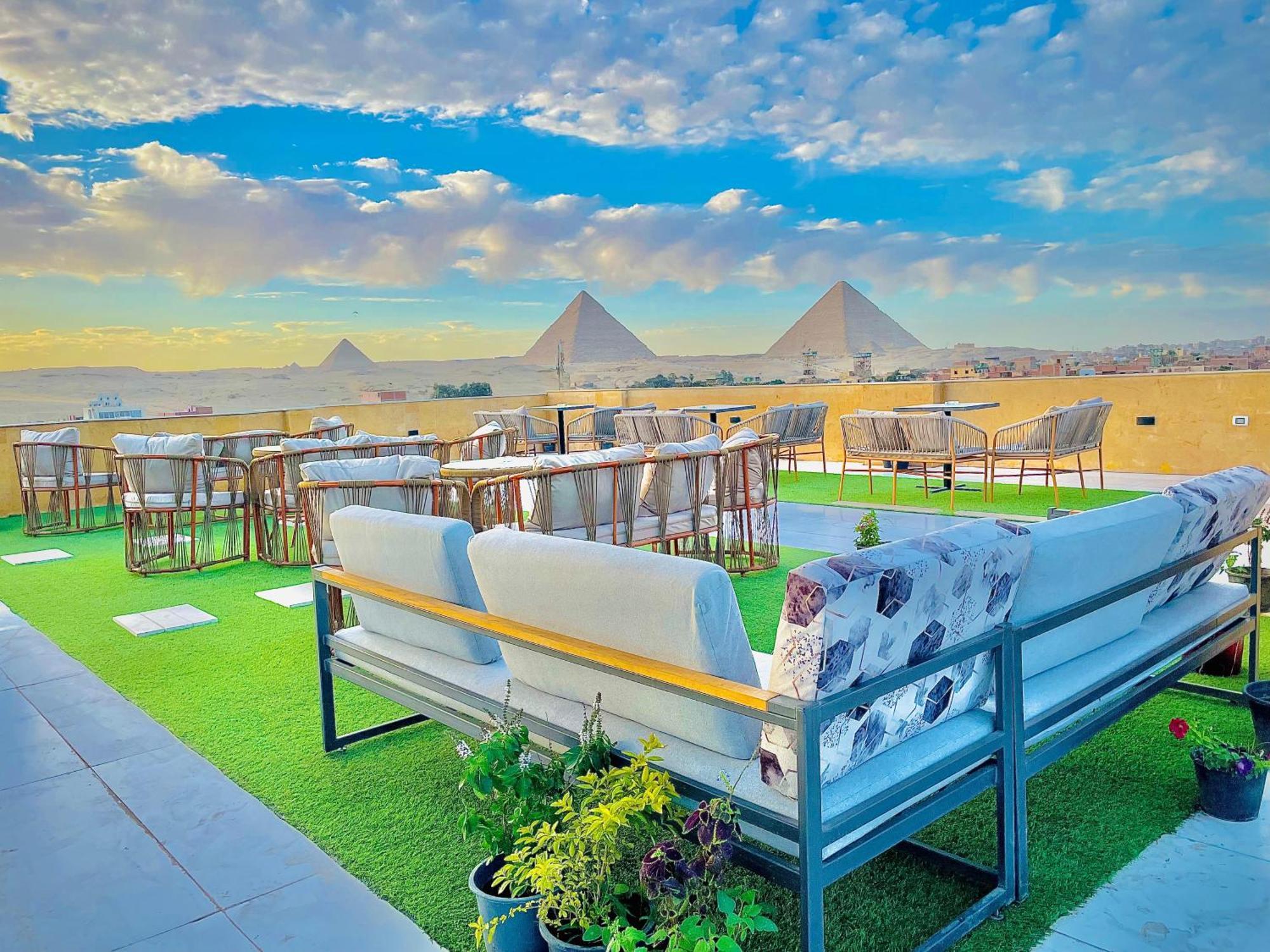Palm Pyramids View Hotel Kafret el-Gabal Kültér fotó